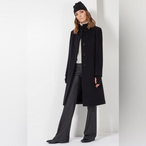 CINZIA ROCCA wool/cashmere coat/ black/ size IT38 XS